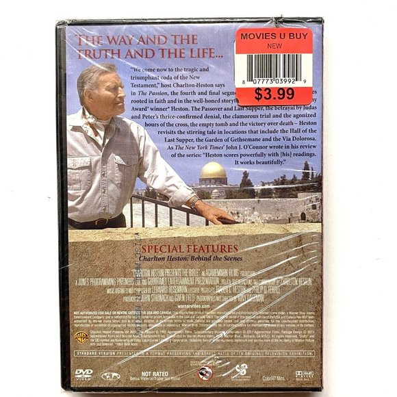 Charlton Heston Presents the Bible - The Passion (DVD, 2011) Sealed - Picture 2 of 2